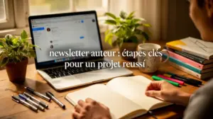 espace travail auteur newsletter etapes cles