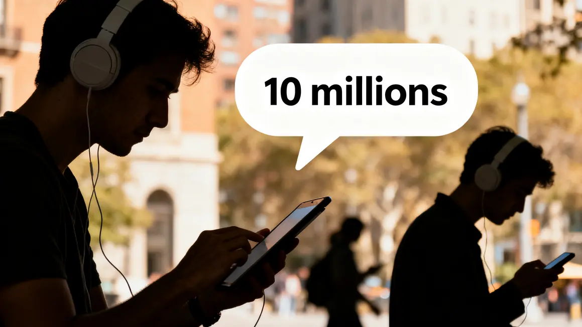 Lecteurs casques tablettes smartphone 10 millions