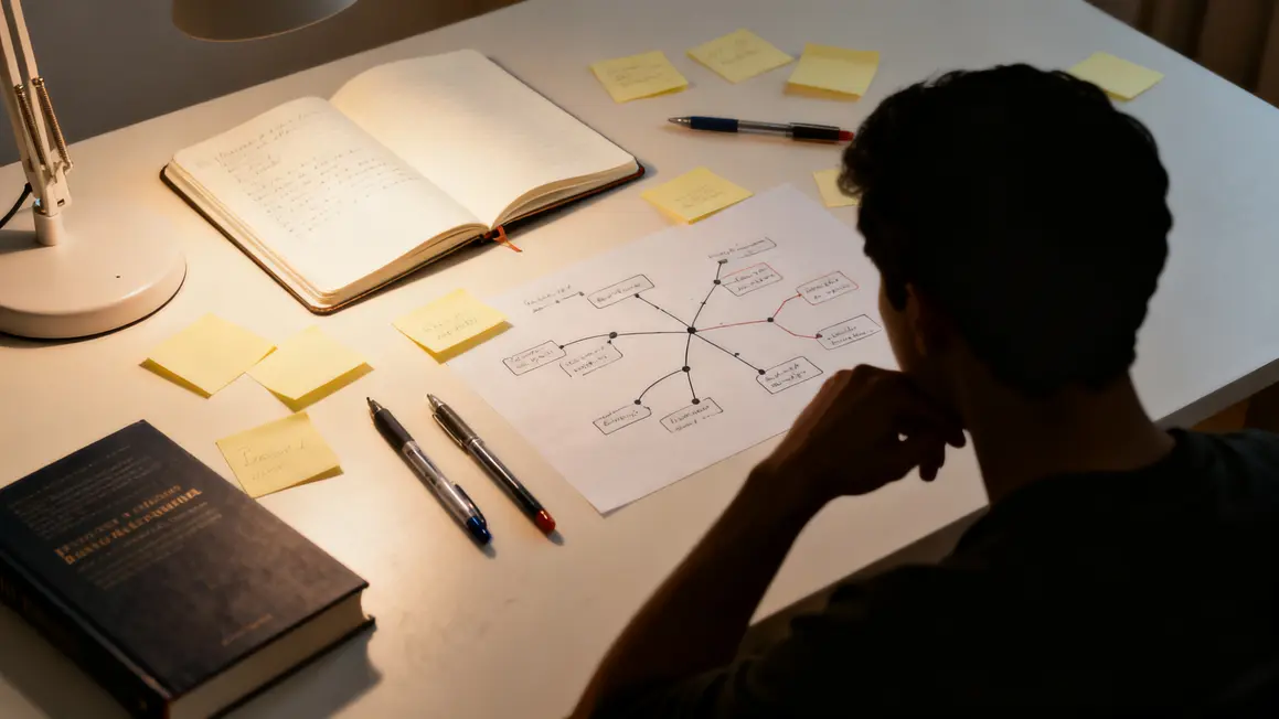 premier manuscrit carnet ouverture mindmap