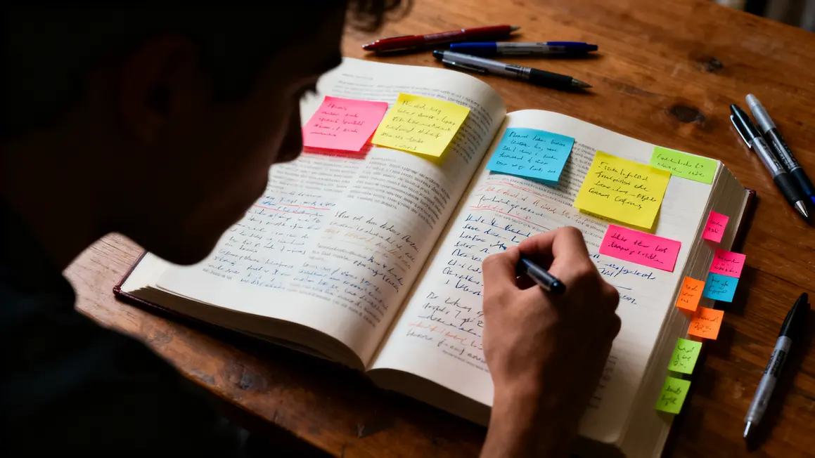 Livre notes manuscrites auteur