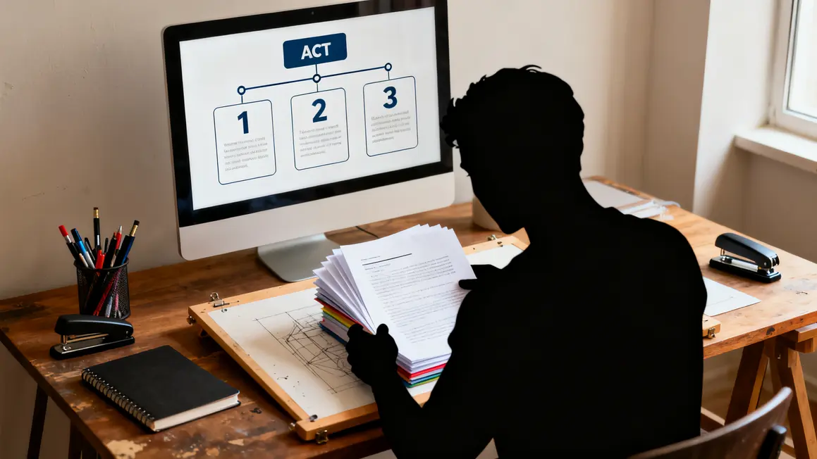 premier manuscrit plan schema trois actes