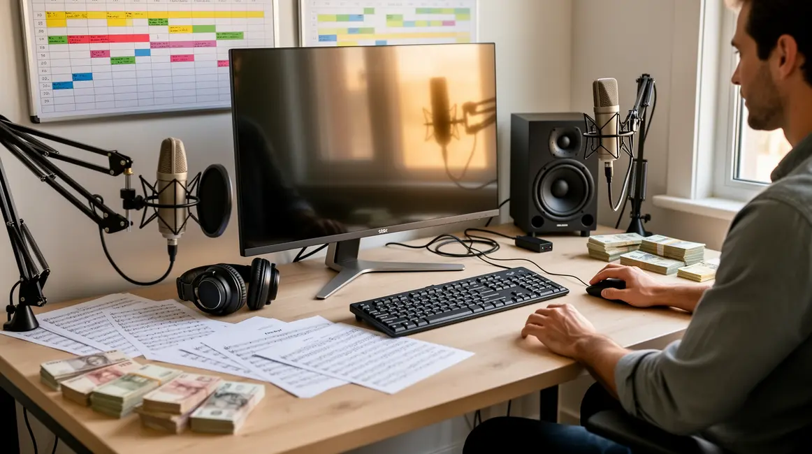 bureau moderne projet musical
