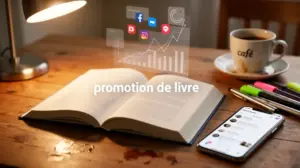 promotion de livre couverture et reseaux sociaux