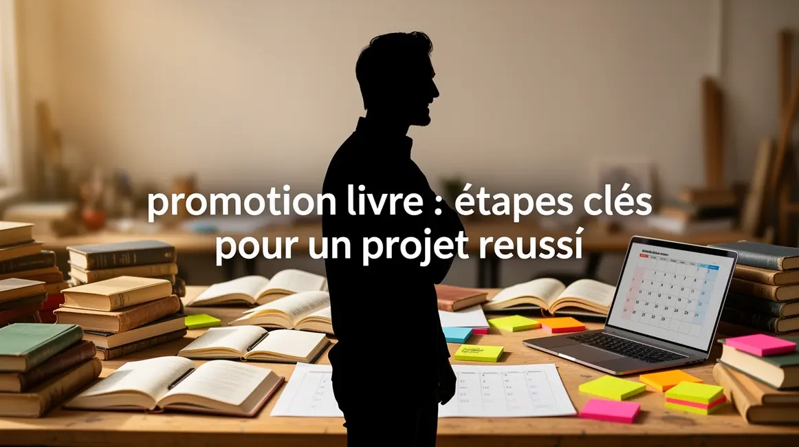 Silhouette auteur promotion livre gestion projet