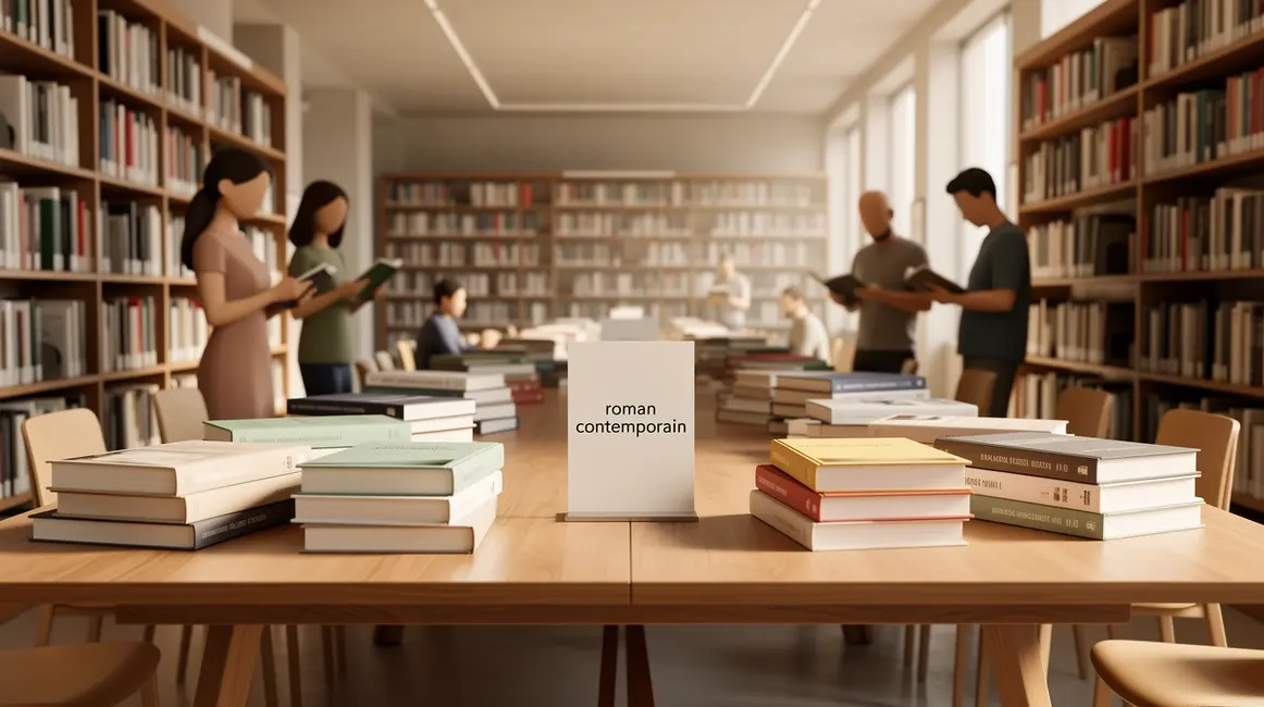 bibliothèque moderne livres roman contemporain