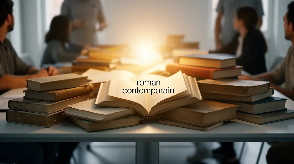 pile de livres silhouettes roman contemporain