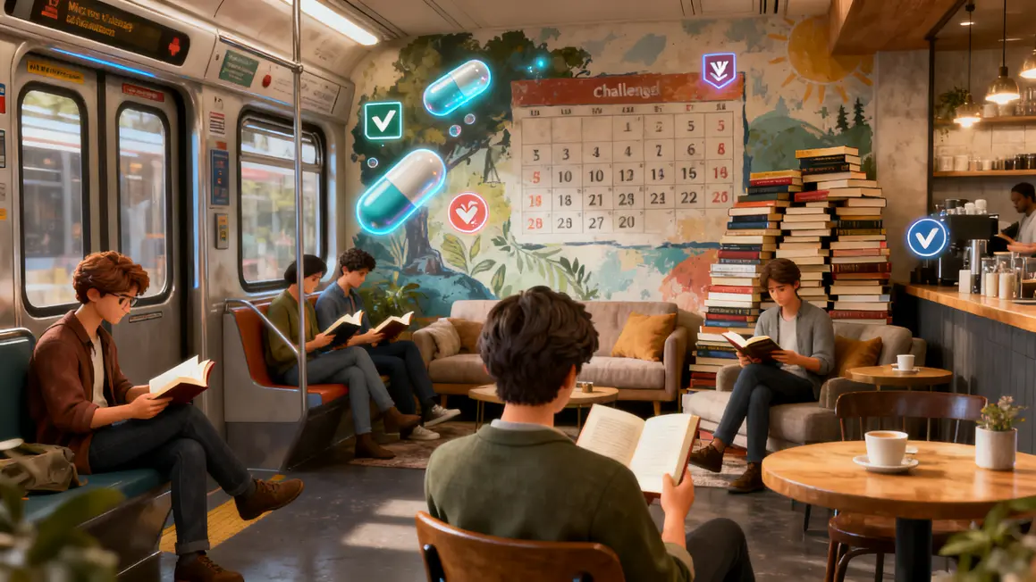 Routines rituels communaute lecteurs divers lieux