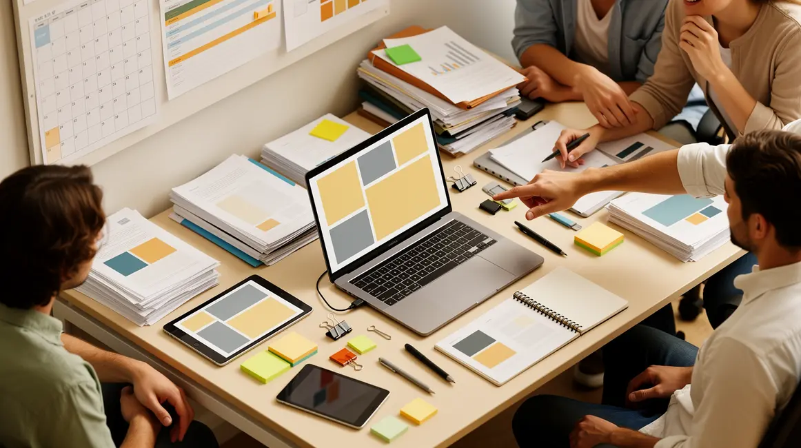 Bureau moderne organisation projet édition auto-édition