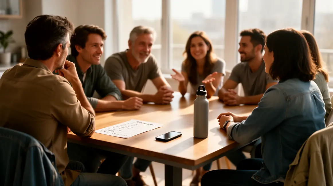 groupe organise sortie conviviale autour table