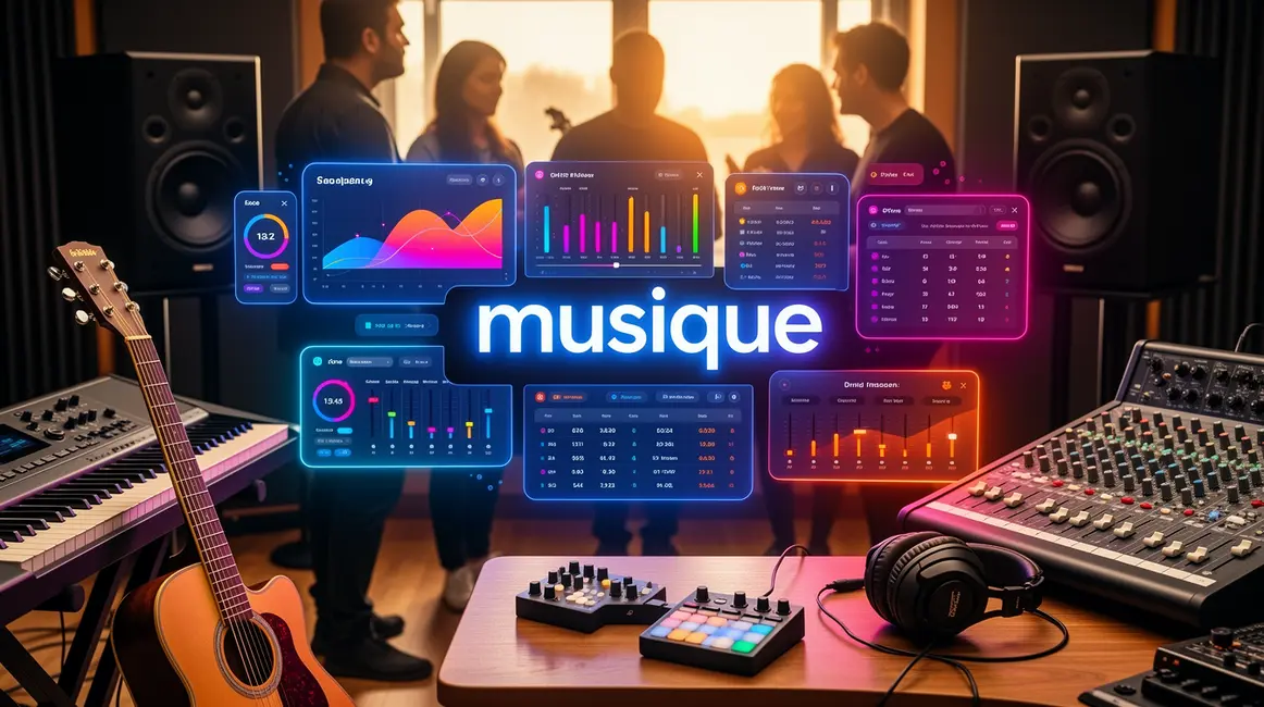 Projet musical 2026, tableau de bord, musique, artistes