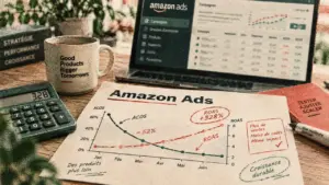 Amazon advertising : ROAS et ACOS sur un graphique pour la rentabilité