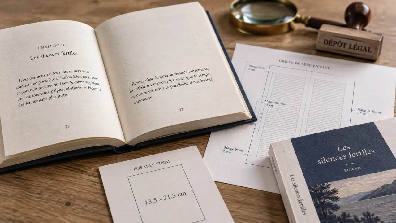 Condition auto edition livre : ISBN et dépôt légal sur table d’édition