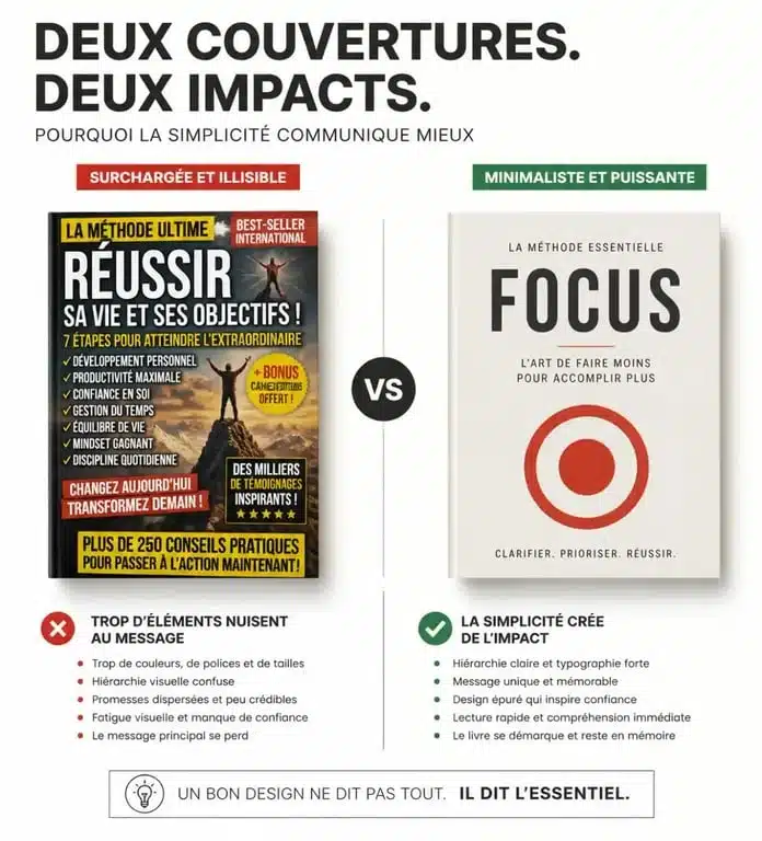 Comparaison de design pour la couverture de votre livre pour maximiser les ventes