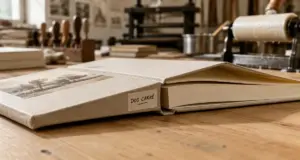 Livre en reliure dos carré collé : tranche imprimable, rendu professionnel